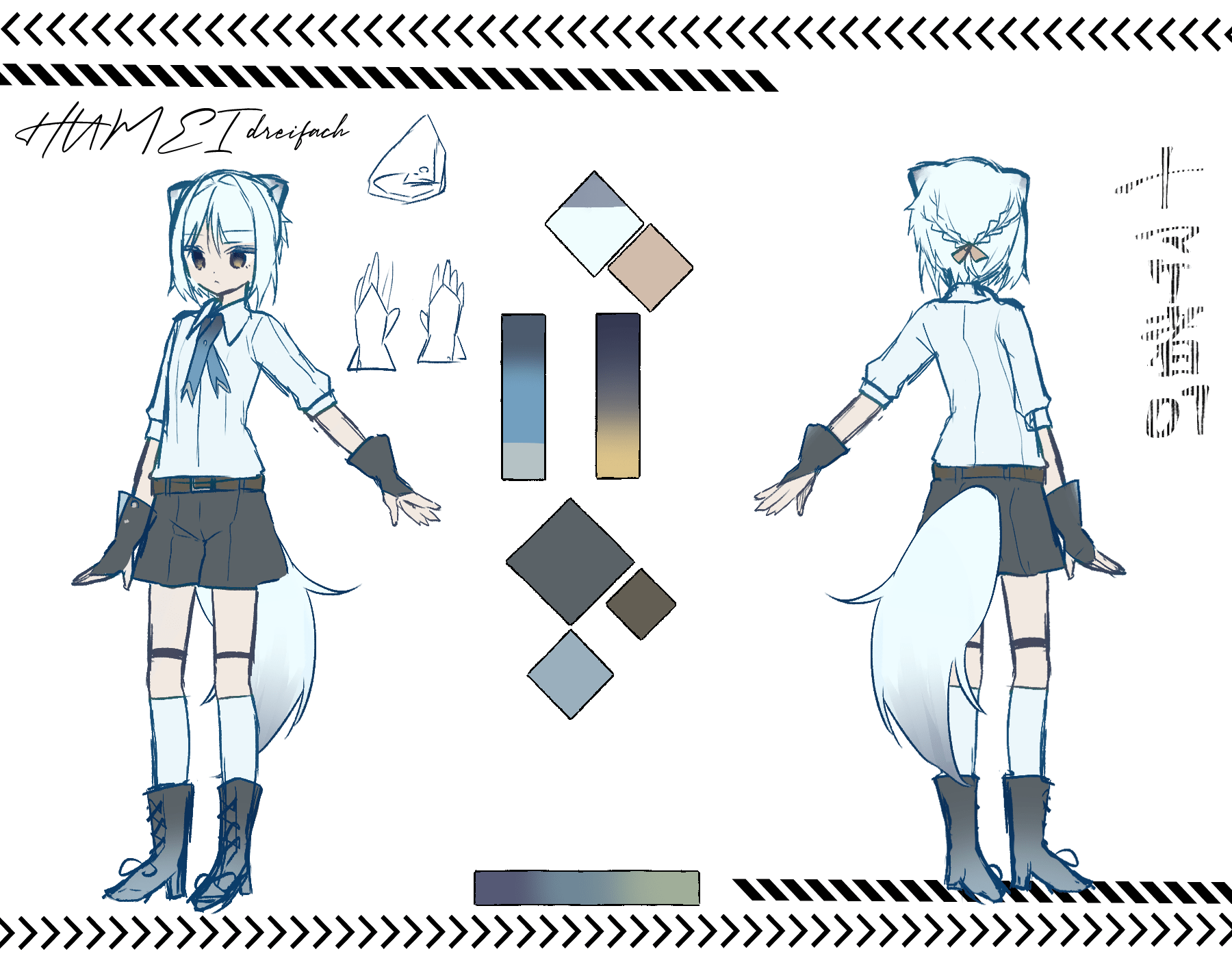 Dreifachキャラデザ マント無し