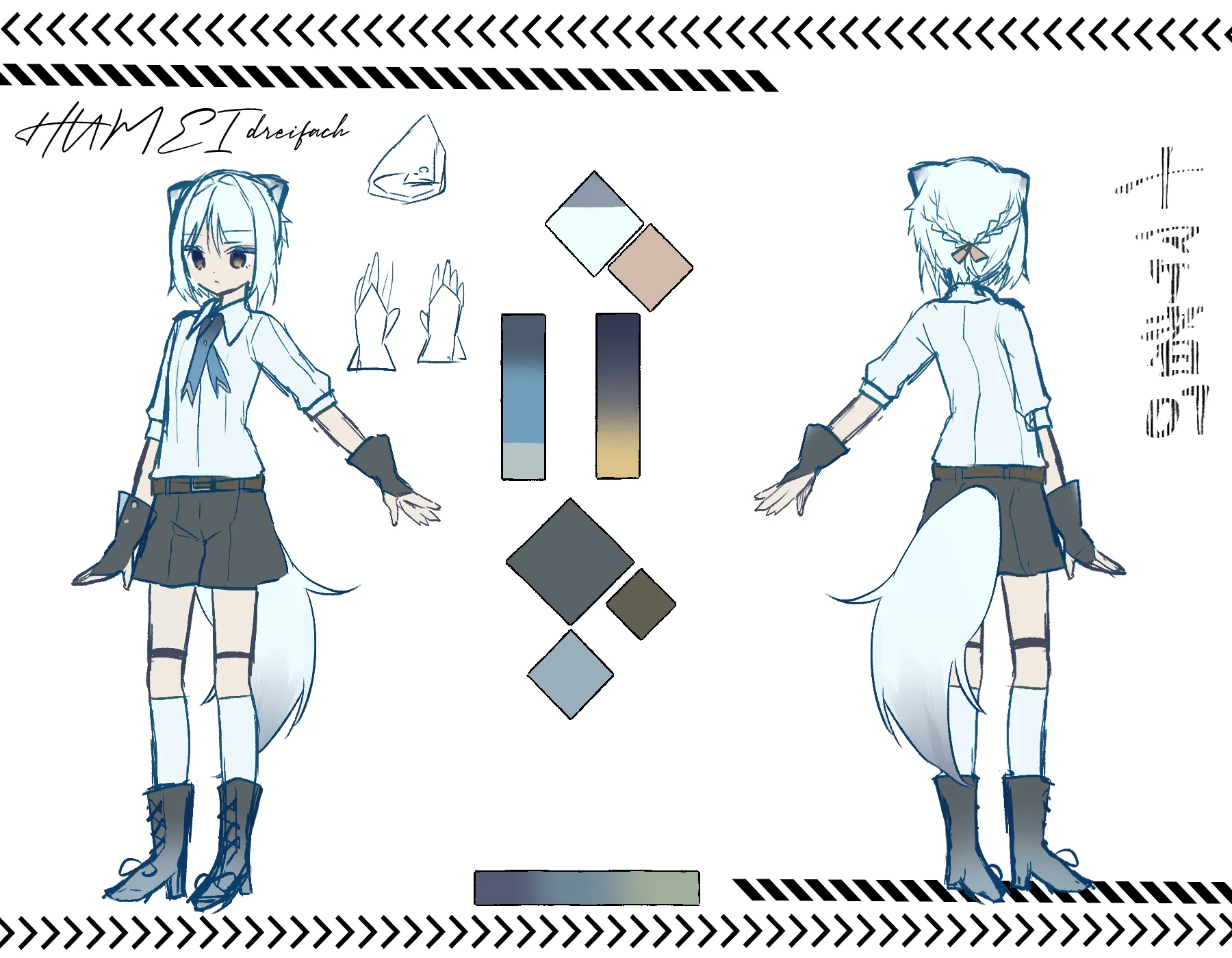 Dreifachキャラデザ マント無し